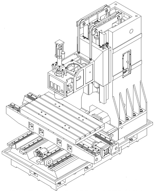1270線軌加工中心床身 1270線軌加工中心床身